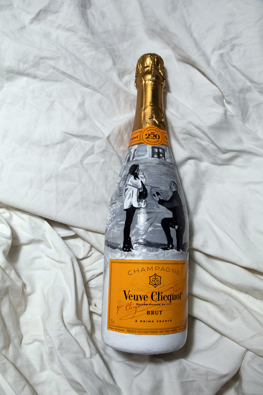 Hand Painted Veuve Clicquot