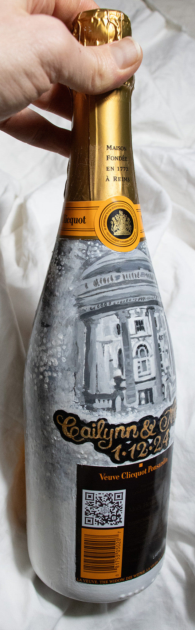 Hand Painted Veuve Clicquot