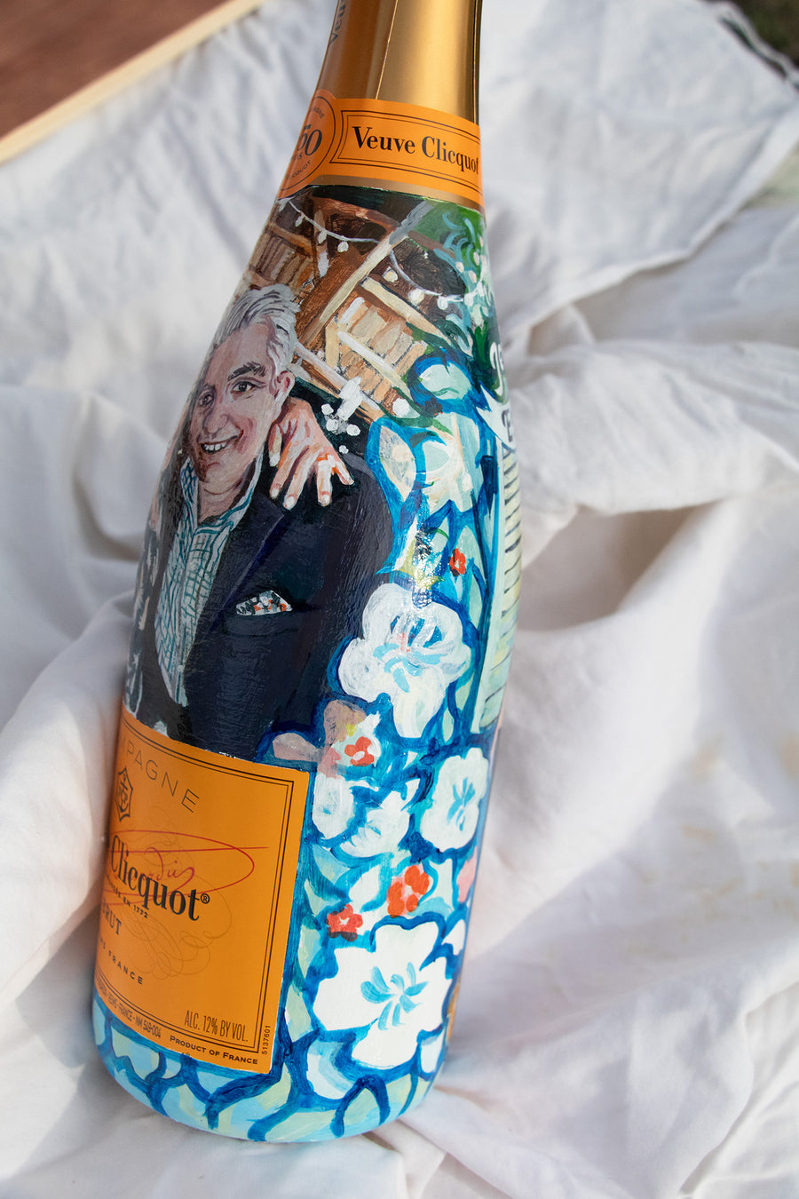 Hand Painted Veuve Clicquot