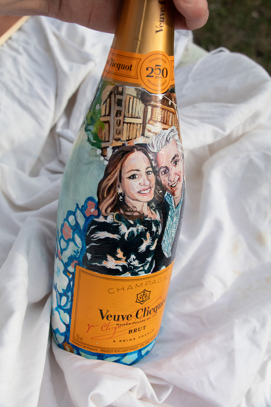 Hand Painted Veuve Clicquot