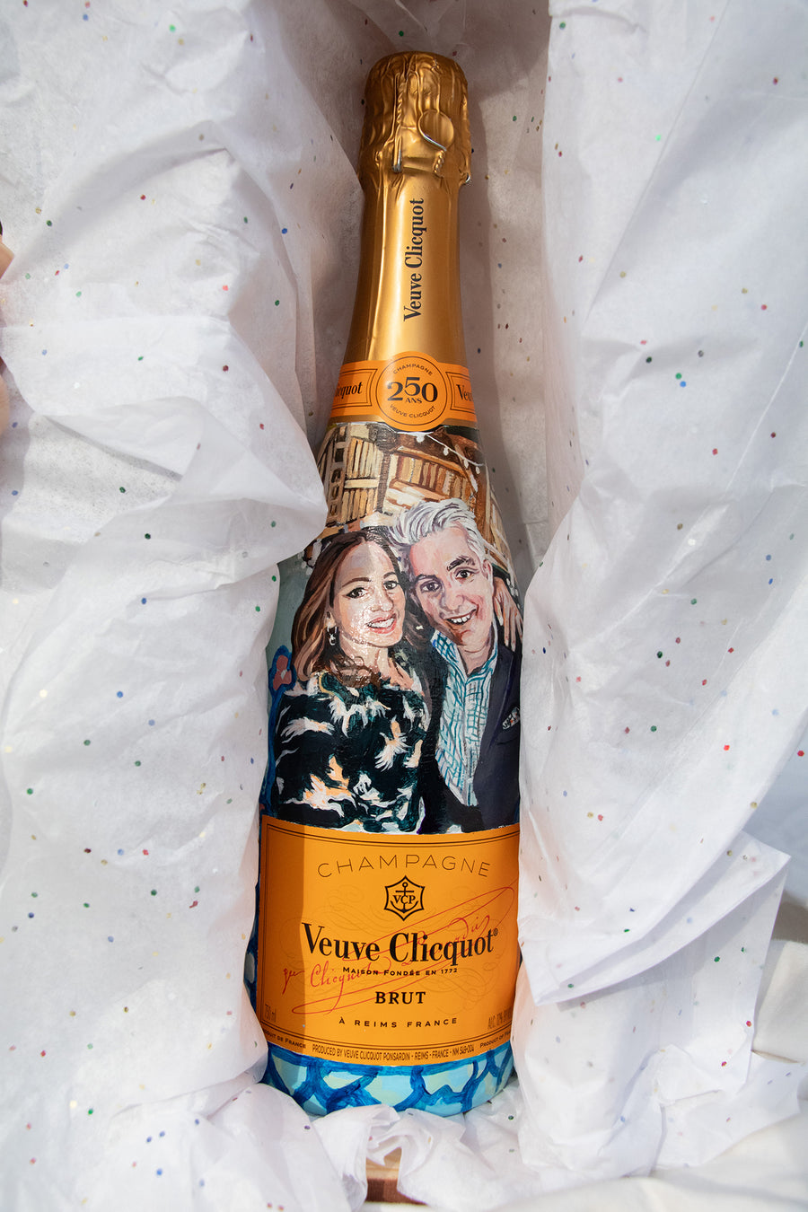 Hand Painted Veuve Clicquot