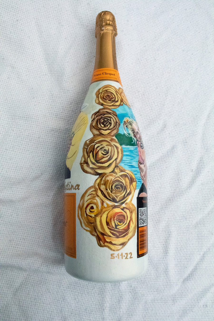 Hand Painted Veuve Clicquot