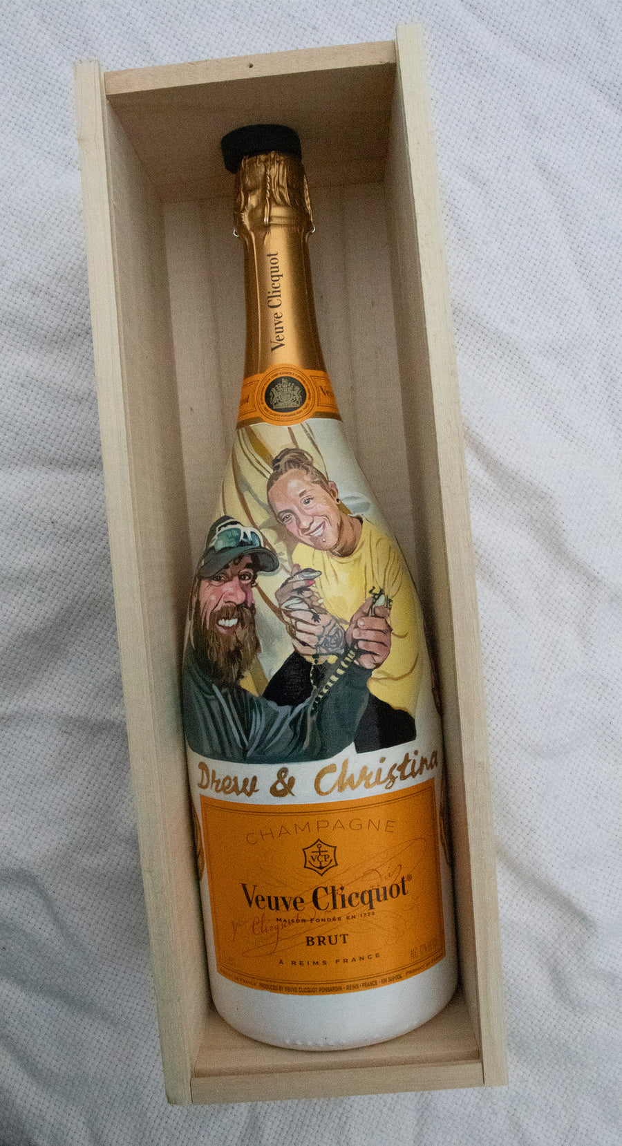 Hand Painted Veuve Clicquot