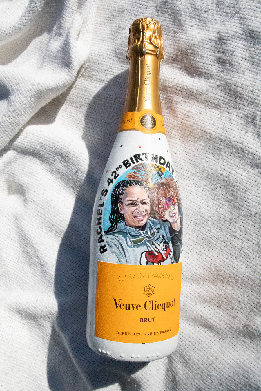 Hand Painted Veuve Clicquot