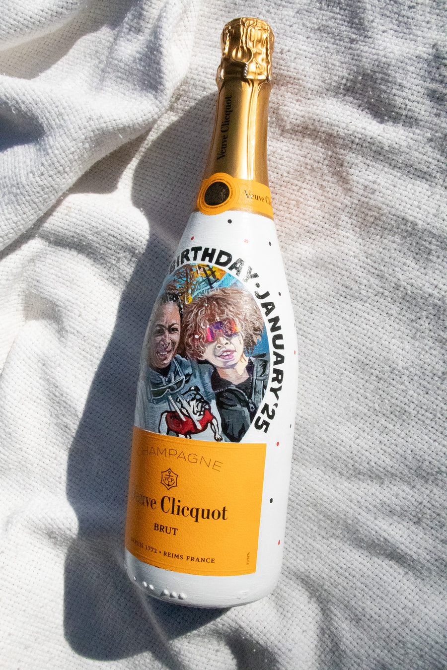 Hand Painted Veuve Clicquot